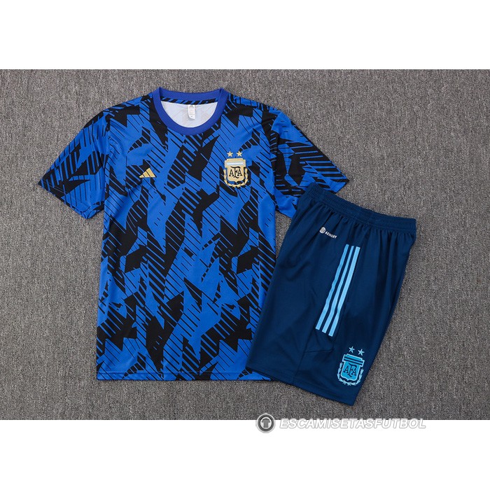 Chandal del Argentina Manga Corta 2022 Azul - Pantalon Corto